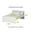 Cama Reta de Casal com 4 gavetas Ilan 1254 San Remo