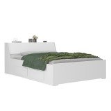Cama Baú Queen Size com 4 gavetas Ilan 1251 Branco