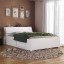 Cama Baú de Casal Padrão com 4 gavetas 1251 Branco