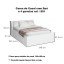 Cama Baú de Casal Padrão com 4 gavetas 1251 Castanho