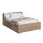 Guarda-roupa de Casal com Cama Bau Padrão Embutida 1220 Castanho