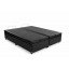 Base Box com Baú de Casal Queen Corino Preto (Bi partida)