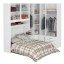 Guarda-Roupa de Canto com Espaço para Cama Box Padrão 1218D Direito Branco