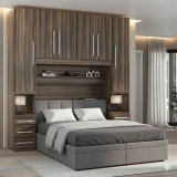 Guarda-roupa de Casal com espaço para Cama Box padrão 1220S San Remo