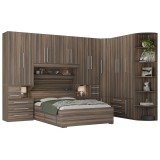 Guarda-Roupa com canto e Módulos Casal sem Cama 1222S San Remo