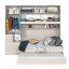 Quarto Completo de Solteiro com 2 Camas e Guarda-Roupa 1326E Carvalho Claro