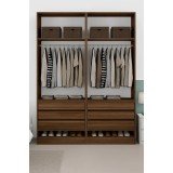 Guarda-Roupa Modular 4 Portas 6 Gavetas 1011 Ilan San Remo