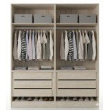 Guarda-Roupa Modular 4 Portas 6 Gavetas 1011 Ilan Carvalho