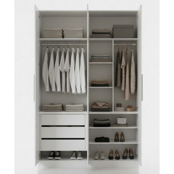 Guarda-Roupa Modular 4 Portas 1014 Ilan Branco