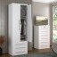 Guarda-Roupa 2 Portas 3 Gavetas Modular 1303 Ilan Branco